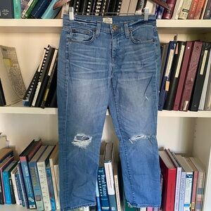 J crew women’s distressed jeans size 25P